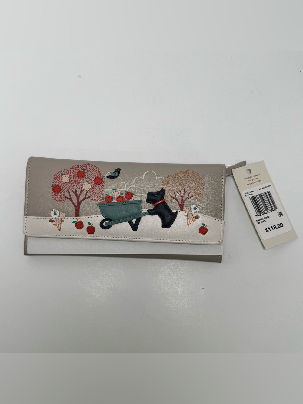 Radley London To The Core Large Flapover Matinee Wallet, Scottie Dog, NWT - Picture 2 of 16
